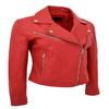 NOORA Women's Real Leather Biker Jacket