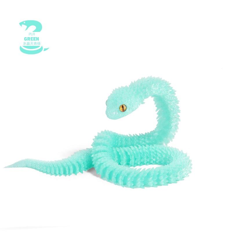3D Printed Flexible Viper Snake Model – Art Decor, Multiple Colors & Sizes (30cm/40cm/60cm) Perfect for Home and Office Décor.