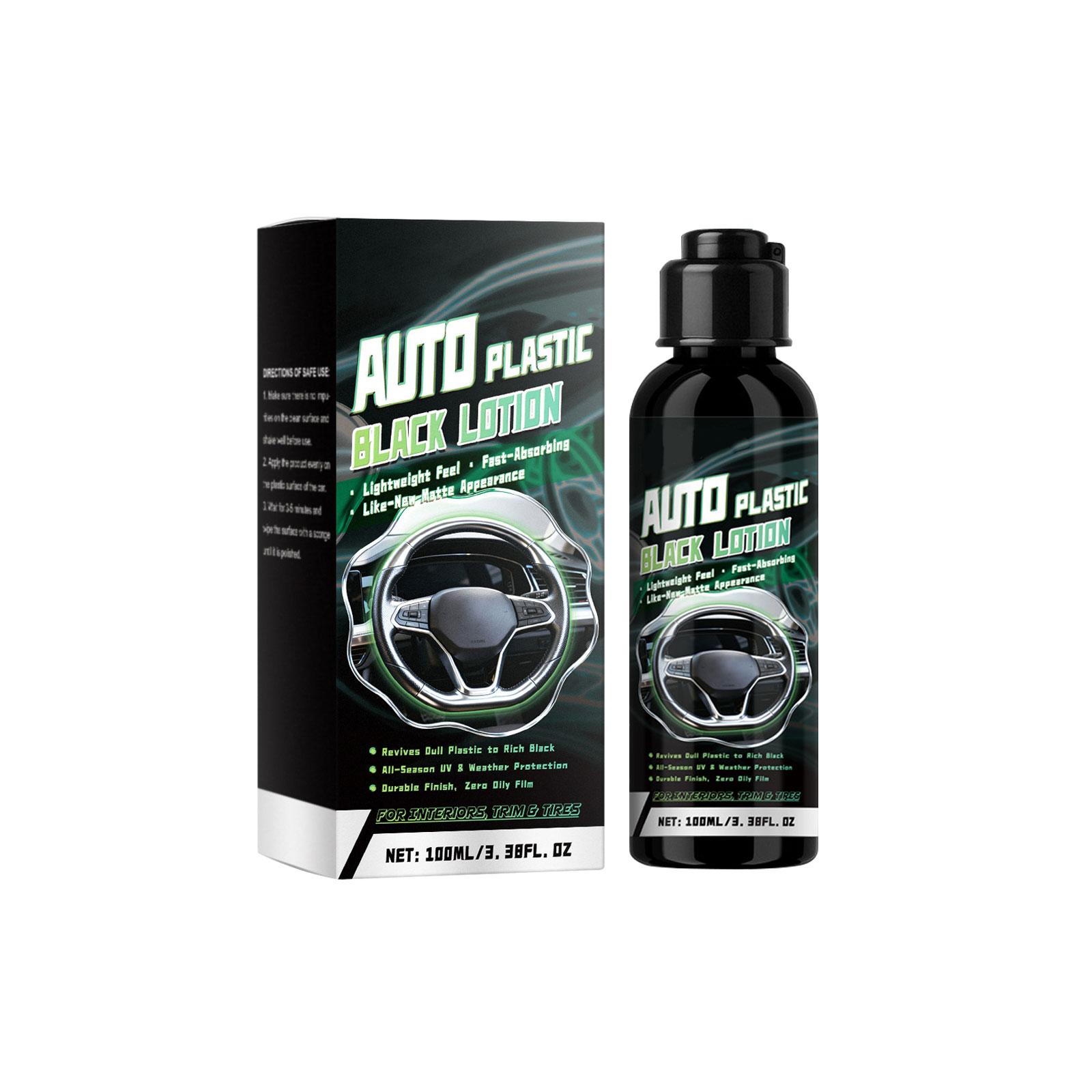 

Автомобильный пластиковый черный лосьон; Восстановление пластиковых деталей; Кристаллическое покрытие пластиковых деталей(100мл ) One Size