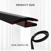 1.7M/5.6Ft Length Car Windshield Cowl Rubber Seal Strip H-Shape Profile Rubber Auto Front Rear Windshield Seal All Weather