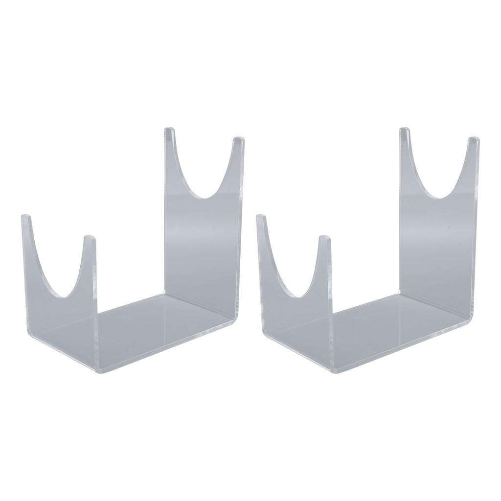 2pcs Acrylic Shofar Stand Clear Transparent Shofar Stand Sturdy Shofar Holder for Home Office Decor