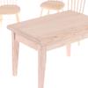 1Set 1/12 Dollhouse Miniature Dining Table Chair Doll House Wooden Furniture Toy