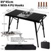 Outdoor IGT Table Adjustable Height Folding Roll Table Gas Stove Barbecue Grill Kit BBQ Picnic Table Camping Equipment