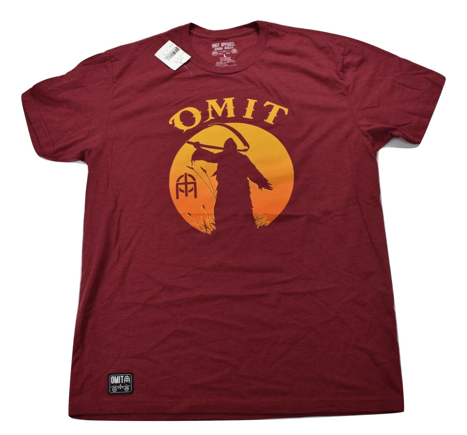 Omit Mens Sunshine Grim Reaper Red Tee Shirt New L L