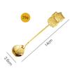 Luck Cat Coffee Stirring Spoon 304 Stainless Steel Colorful Creative Dessert Spoon For Tea Cappuccino Espresso Sugar