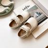 Baby Girls Mary Janes for Party Wedding Soft Toddlers Kids Leather Shoes with Lace Princess Sweet Children Flats 2025 Spring New