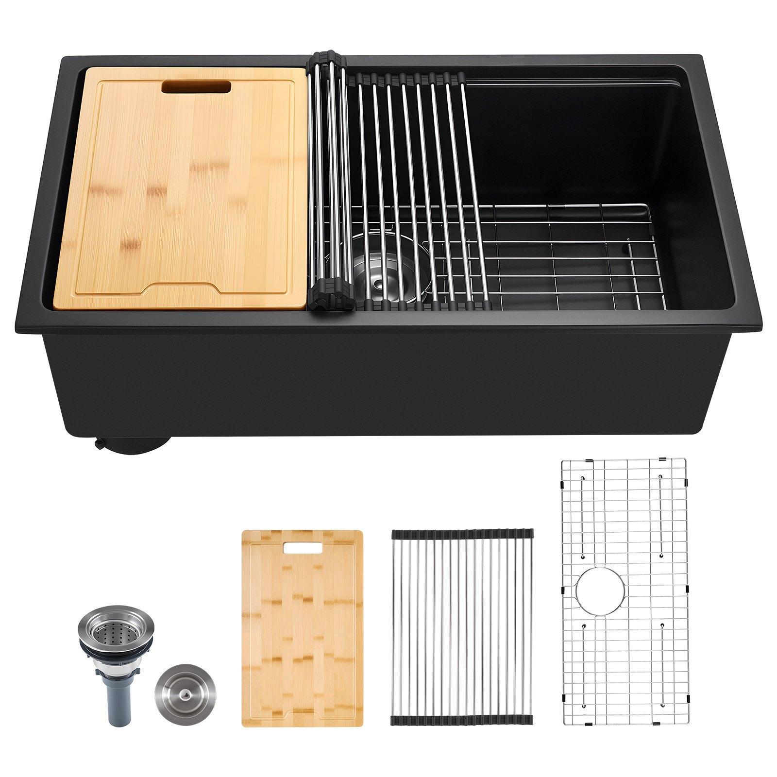 VEVOR 76 cm Kitchen Sink Workstation