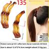Banana Hairpin Ponytail Twist Vertical Clip Elegant Back of The Head Shows Hair VolumeHeadwear