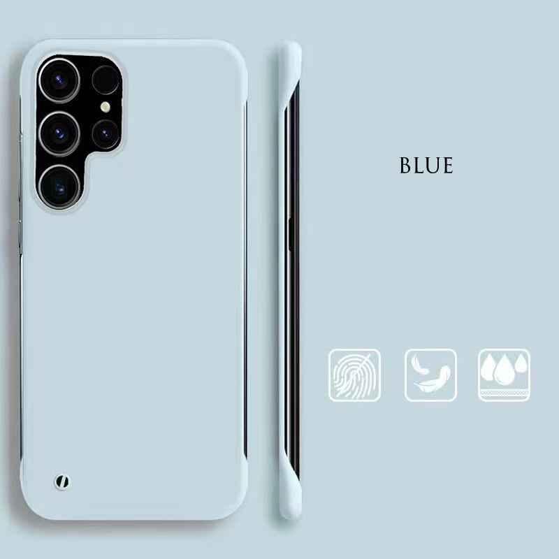 INS Simple Solid Color Skin Friendly Frameless Case For Samsung Galaxy S21 S20 Ultra Plus FE Note 20 Ultrathin Anti-Fingerprints Hard PC Matte Cover