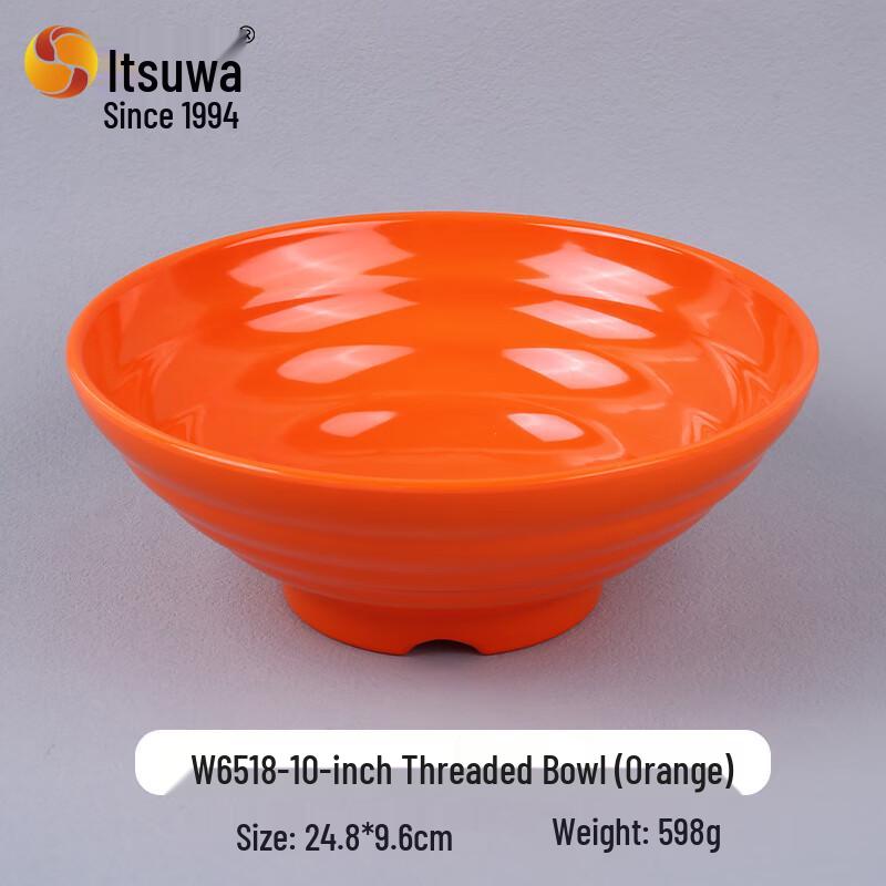 Wuhe 10-inch Ribbed Melamine Soup Bowl