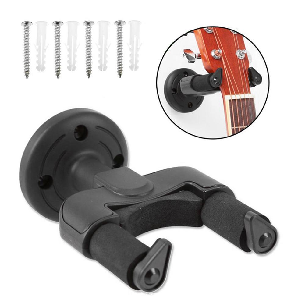 3pcs Electric Guitar Hanger Easy Install Guitars Holder Stand Wall Mount Rack for All Size Guitar