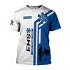 2025 nieuwe naam gepersonaliseerde cosplay ems t paramedicus emt werker retro t-shirts retro 3D geprint casual vintage t-shirt