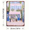 Pcs Vintage Pink Florist Metal Sign European Retro Wall Decor for Cafe Restaurant Bedroom Bar Garage Garden Outdoor Orna