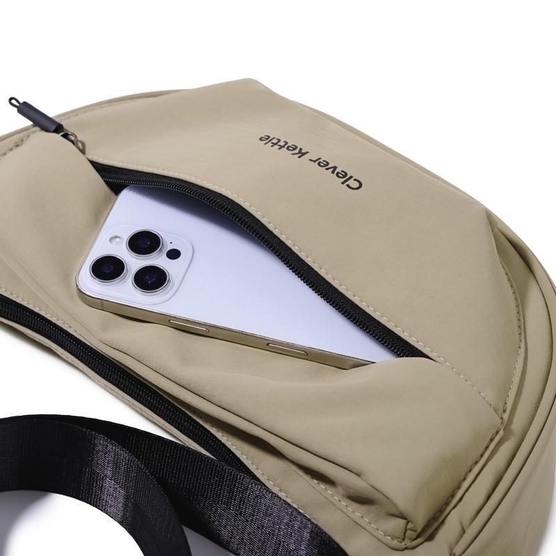 Water-repellent Multi-layer Women's Dumpling Bag Solid Color Shoulder Bag