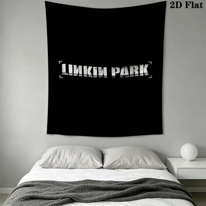 Linkin Park Wall Tapestry Aesthetic Wall Hanging Printed Fabric Blanket Decorative Tapestries for Bedroom Living Room Home Decor