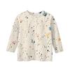 Kinder 3/4 Ärmel Tops Casual Print T-Shirt Rundhals Pullover Bluse