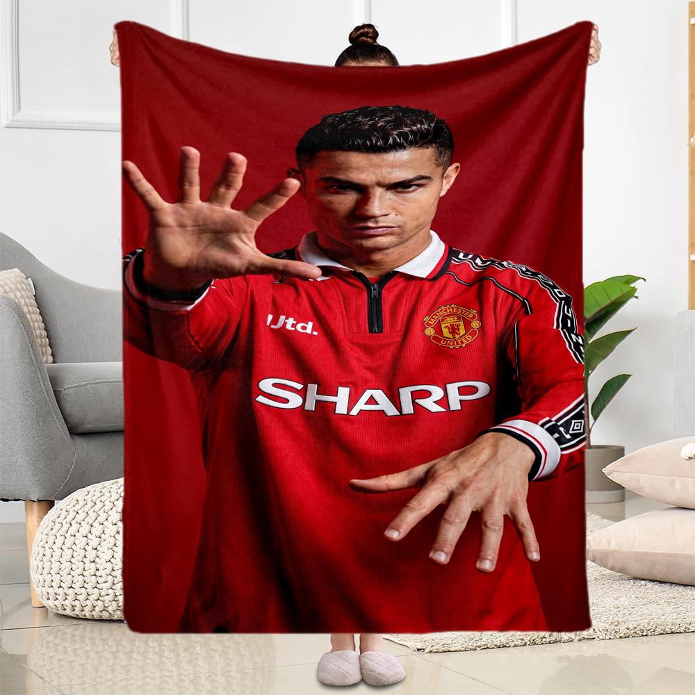 Football Player Action Blanket Soft & Cozy Great for Couch Office Chair for All Seasons Warmthful Decor Best Holiday Gift for Friends Family
