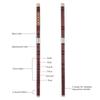 Pluggable Bitter Bamboo Flute Dizi Traditional Handmade Chinese Musical Woodwind Instrument Key of C Study Level