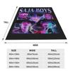 Saja Boys Huntrix Blanket Kpop Demon Hunters Flannel Awesome Warm Throw Blanket for Bedding Lounge  Winter
