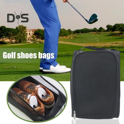 Golf Shoe Bag Travel Hand-held Golf Shoe Tote Golf Accessories Double-Zippered Sports Shoe Carrier Bag for Golf Balls Tees Socks