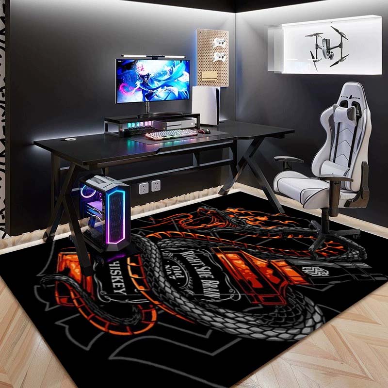 Verkrijgbaar in meerdere maten. J-Jack D-Daniels Bedrukte Yogamat, Woondecoratie, Woonkamer, Slaapkamer, Antislip Mat, Cadeau.