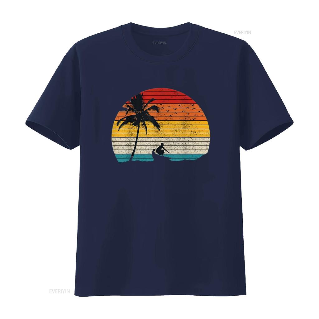 Mens Vintage Surfer Retro Surfing Beach Surf T Shirt White vintage Washed Top For Everyday Wear Unisex designer clothes