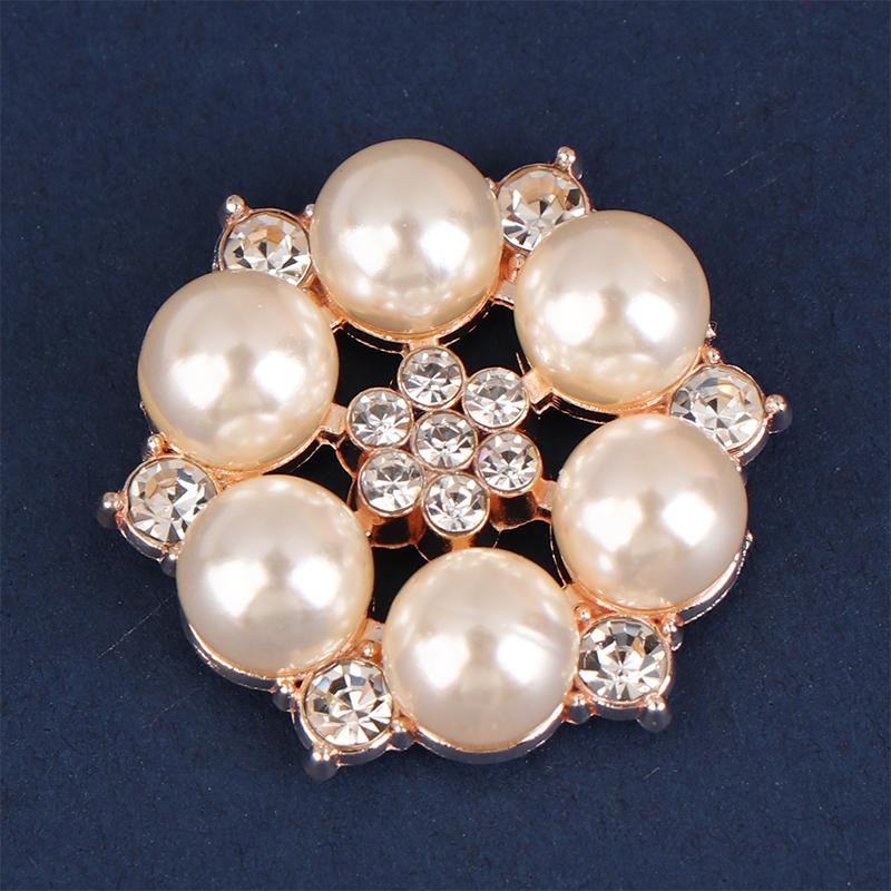 

10 шт. жемчужные пуговицы для шитья одежды, сверкающие жемчужные шпильки, пуговицы в форме цветка, аксессуары для шляп своими руками