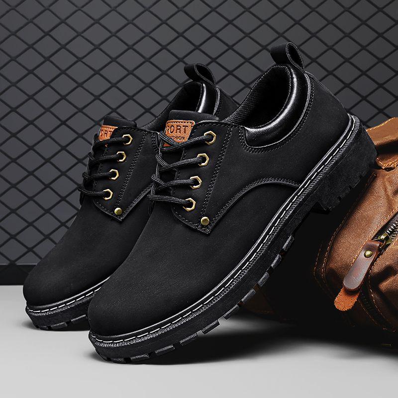 Fashion 2024 New Versatile Casual Spring and Summer Anti Slip Breathable Men's Work Shoes