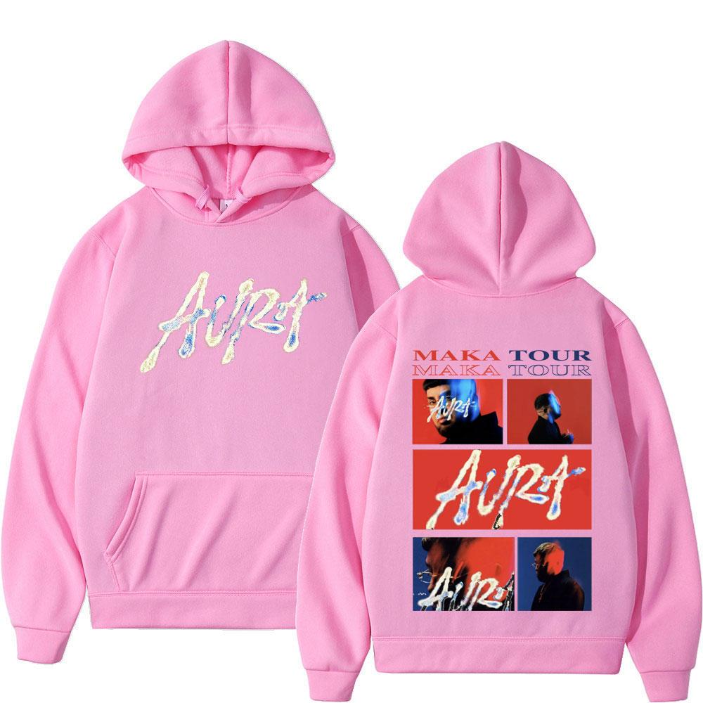 Rapper Maka Aura Tour  Merch Hoodies Men Women Clothing Fashion Hip Hop Hooded Sweatshirts Aesthetic Oversized Hoodie Unisex