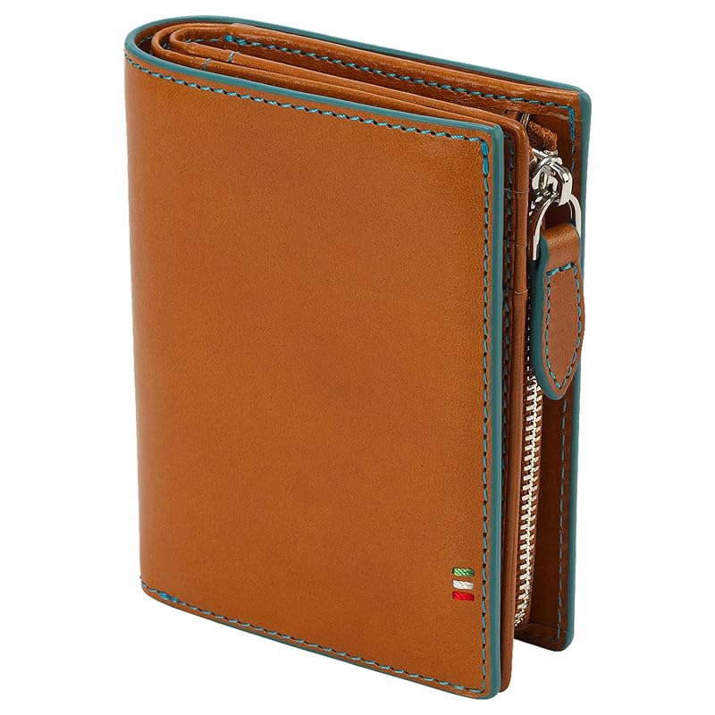 

[Golbe] Italian leather L-shaped zipper wallet (Brown)