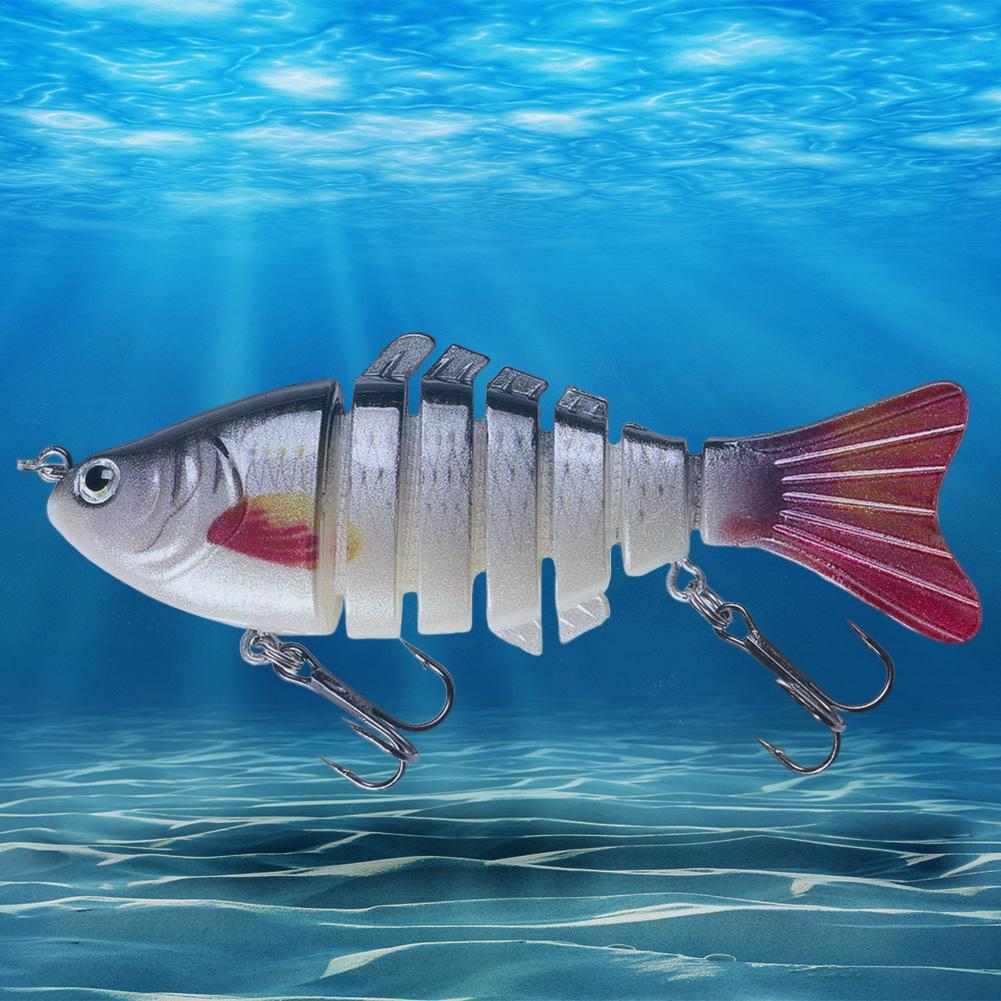 Sinkende Wobbler Angelköder Lebensechter mehrteiliger Swimbait Mehrteiliger Hardbait Crankbait für Barsch Forelle