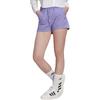 Adidas Originals Linen Shorts Breathable Comfortable Striped Mid Waist Drawstring Sports Shorts Women Shorts Purple HC1936