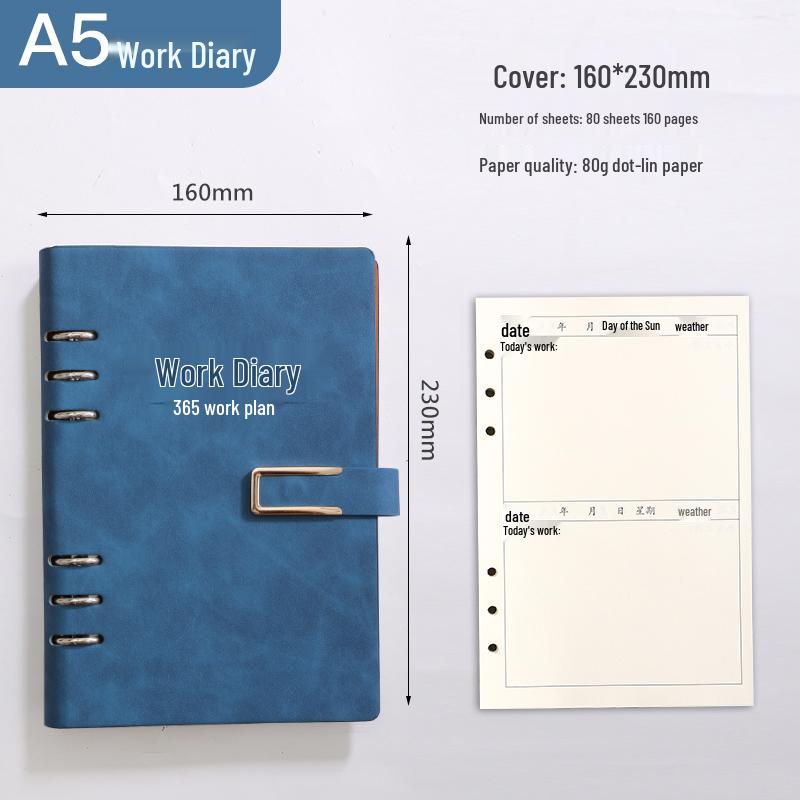 A4 Work Log & Meeting Minutes Book with Custom Printing for Office or Construction Use