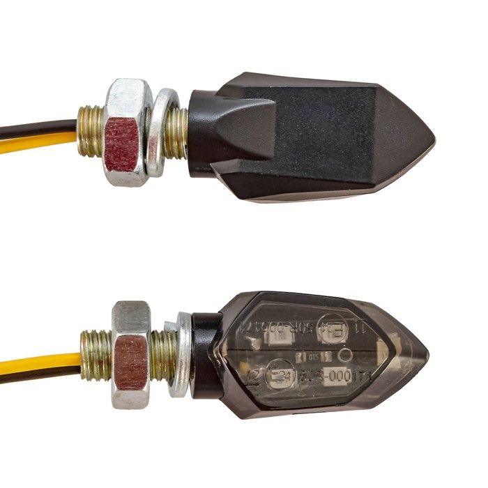 LED Motorcycle Turn Signals Lumitecs KP8 2 Pieces Tinted