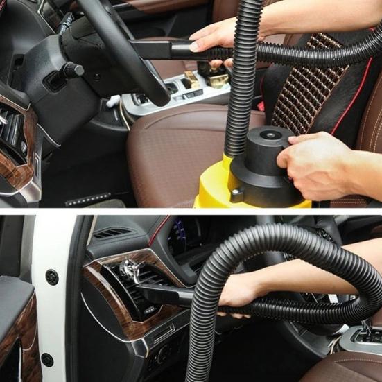 Versatile Car Vacuum Cleaner with Large Dust Bin 2300Pa Strong Suction High Speed Powerful Handheld Vacuum with Cleaning Nozzles