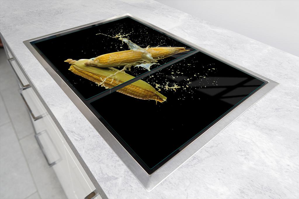 PLACA PROTECTORA DE CRISTAL PARA COCINA 75x52 MAÍZ
