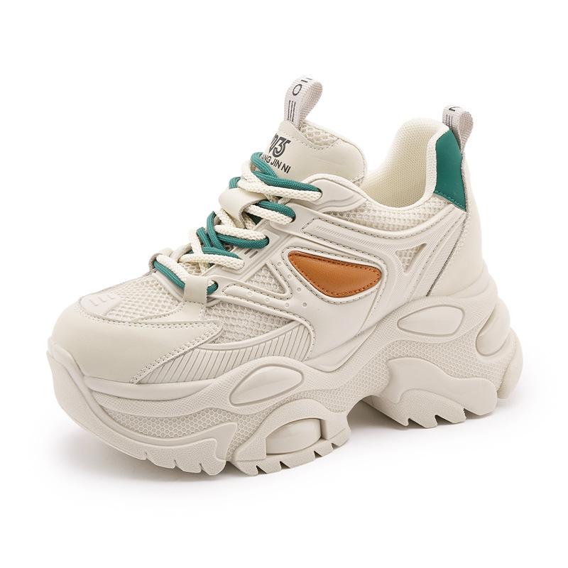 Inner Height Increase Dad Shoes Women's Autumn 2025 New Breathable Mesh Single Shoes Sports Shoes Versatile Platform Women's Shoes