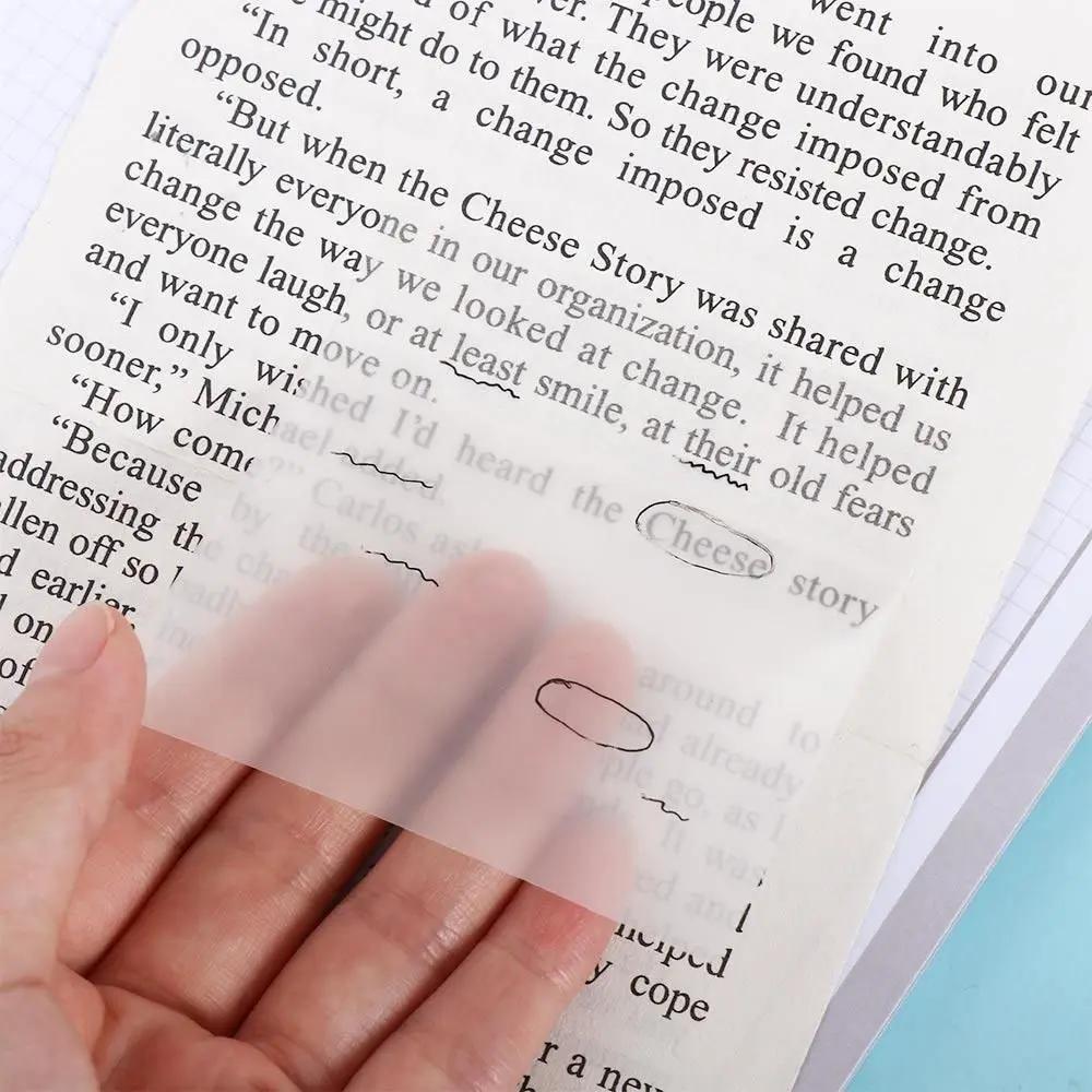 To Do List Note Paper Students School Stationery Notebook Transparent Sticky Notes Memo Pad Transparent Note Paper PET Stickers