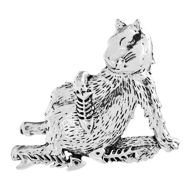 

Броши в виде кошки для женщин, милые винтажные броши в виде рыбы, домашних животных, вечеринок, повседневные броши-булавки, подарки