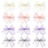 10pcs/pack 8x8cm Fish Tail Gauze Hand Tied Bow Hair Clothing Accessories For DIY Handmade Craft Clothing Decoration Accessories