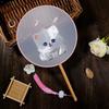 Ancient Style Round Fan, Chinese Style Suzhou Embroidery, Double-Sided Embroidery, Pink Fairy Fan, Embroidery Craft Fan, Dance Fan, Hanfu Round Fan