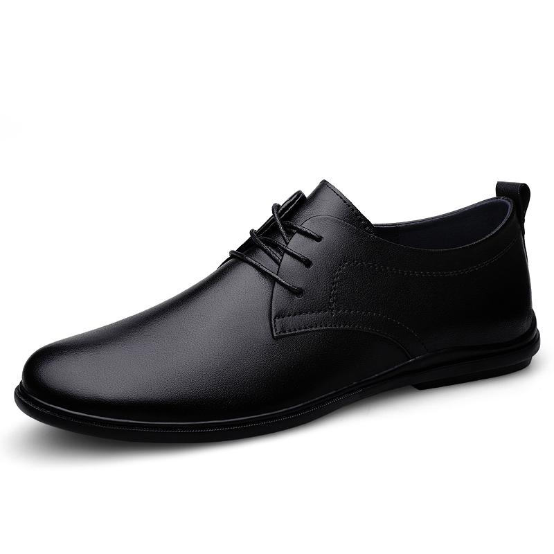 High Quality Brand Men's Genuine Leather Shoes Office Business Shoes Men's Formal Shoes Cotton Men's Driving Shoes Soft Soles