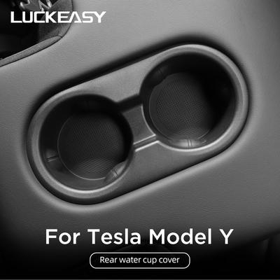 For Tesla Model Y Juniper/Launch 2026 Car Cup Holder The Second Row Water Cup Holder Drinks Storage Case Interior Accessories