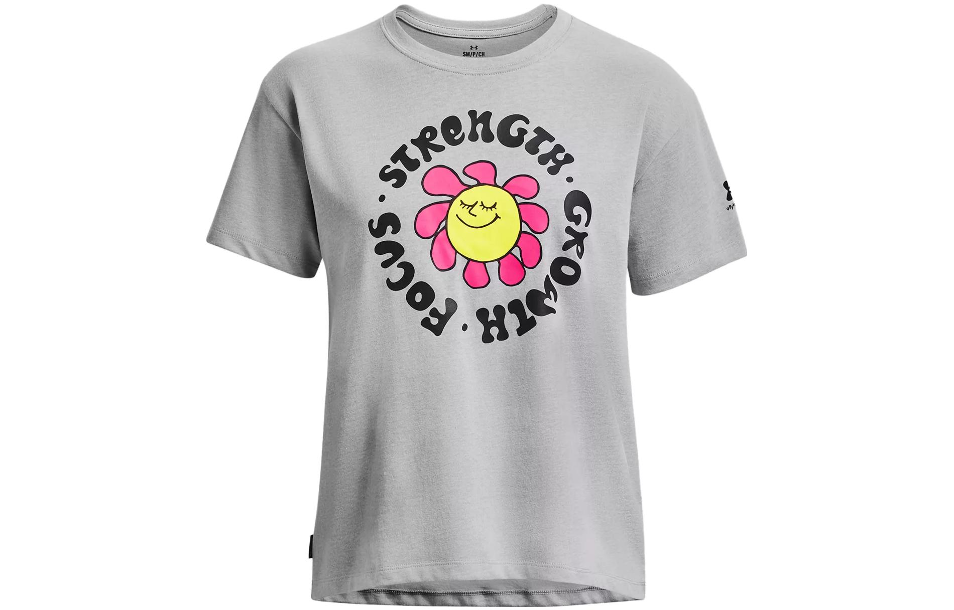 Under Armour T Shirt Women s Light Modern Gray 1379117-011 S