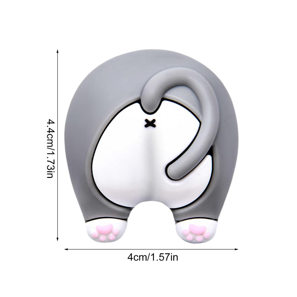 3 шт. мультяшный стопор дверной ручки, не требующий сверления, липкий настенный амортизатор, защитный стопор дверной ручки