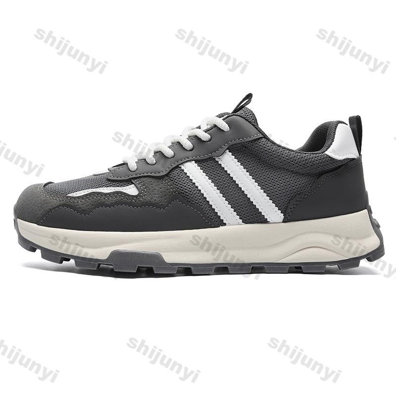 Fashion Men's Platform Sneakers 2025 Autumn New Mesh Breathable Non Slip Running Shoes Comfortable Fashion Height Increase Casual Shoes
