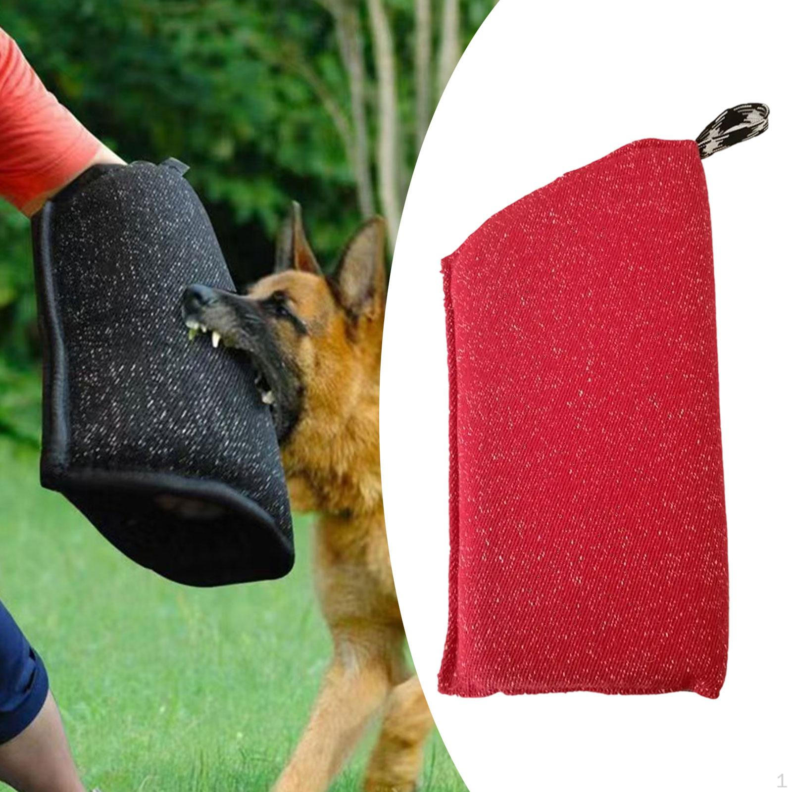 

Bite Resistant Dog Training Sleeve for Puppy Work and Tugging red white