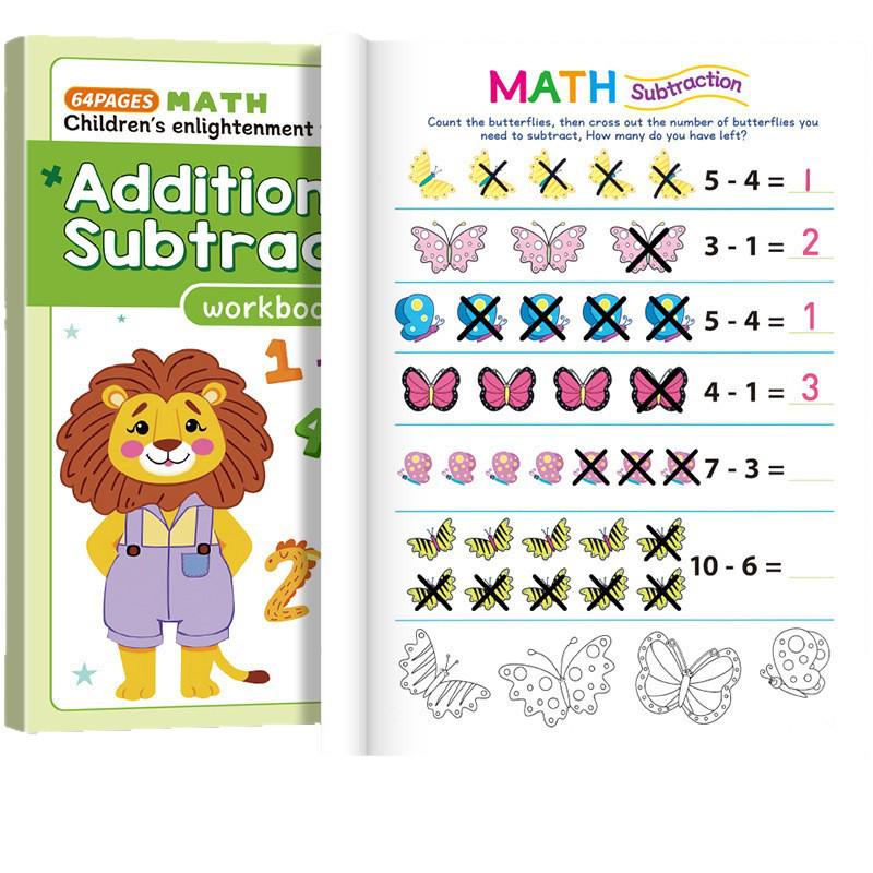 Cross 10: Mixed Addition & Subtraction Math Workbook for Kindergarten To 2nd Grade Transition