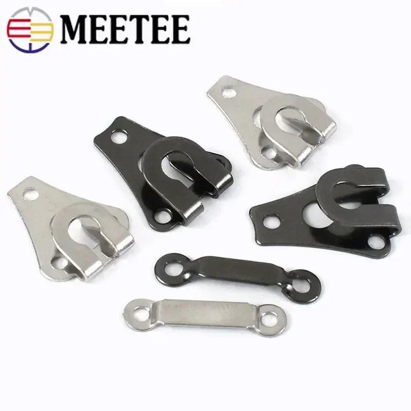 20-100Sets Metal Garment Hook Pant Trousers Button Suit Coat Adjuster Buckle Women Skirt Invisible Clasp DIY Sewing Accessorie