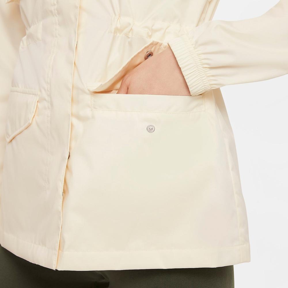 Nike Outdoor Casual Multi-Pocket Stand Collar Solid Woven Jacket Women Jacket Coconut-Milk CZ8973-114